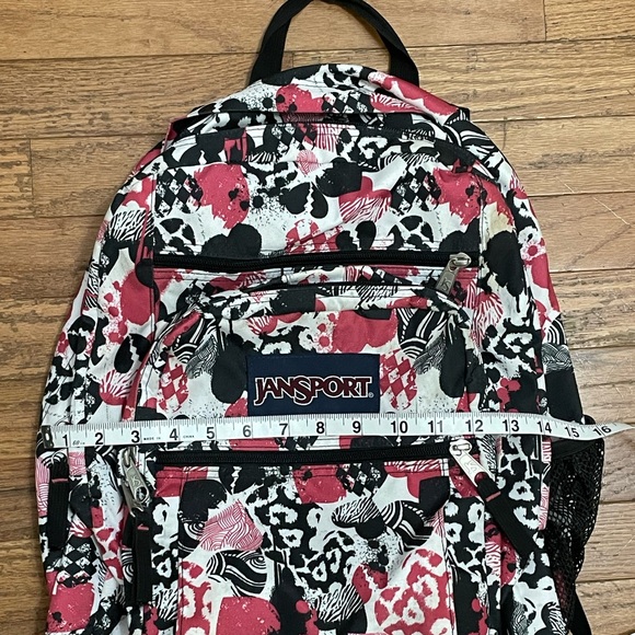 Jansport Bags Jansport Hearts Backpack Pink Black And White Poshmark